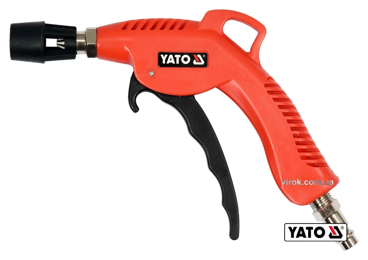 Пістолет пневматичний продувальний YATO з турбо-соплом, 1/4", для тиску- 0.62 МПа