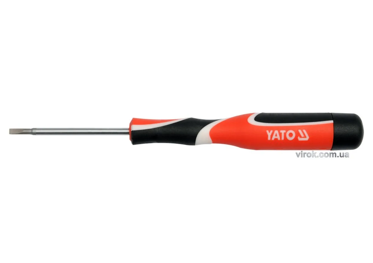 Викрутка плоска прецизійна YATO: шліц SL2.4