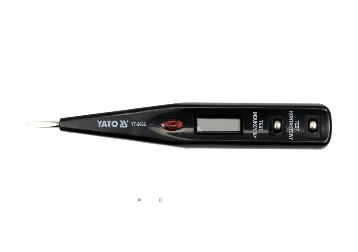 Індикатор напруги контрольний цифровий 12-250 V LCD, YATO