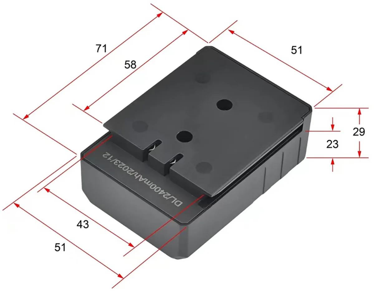 Акумулятор до YT-30415 Li-Ion 3.7 V, ємність- 2.4 АГод, YATO