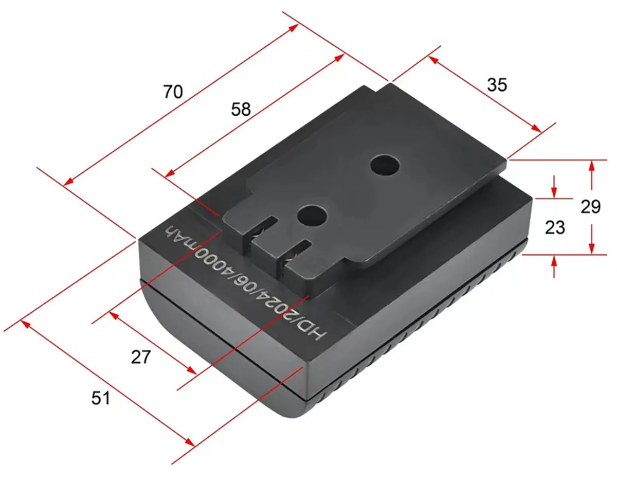 Акумулятор до YT-30417 Li-Ion 3.7 V, ємність- 4 АГод, YATO