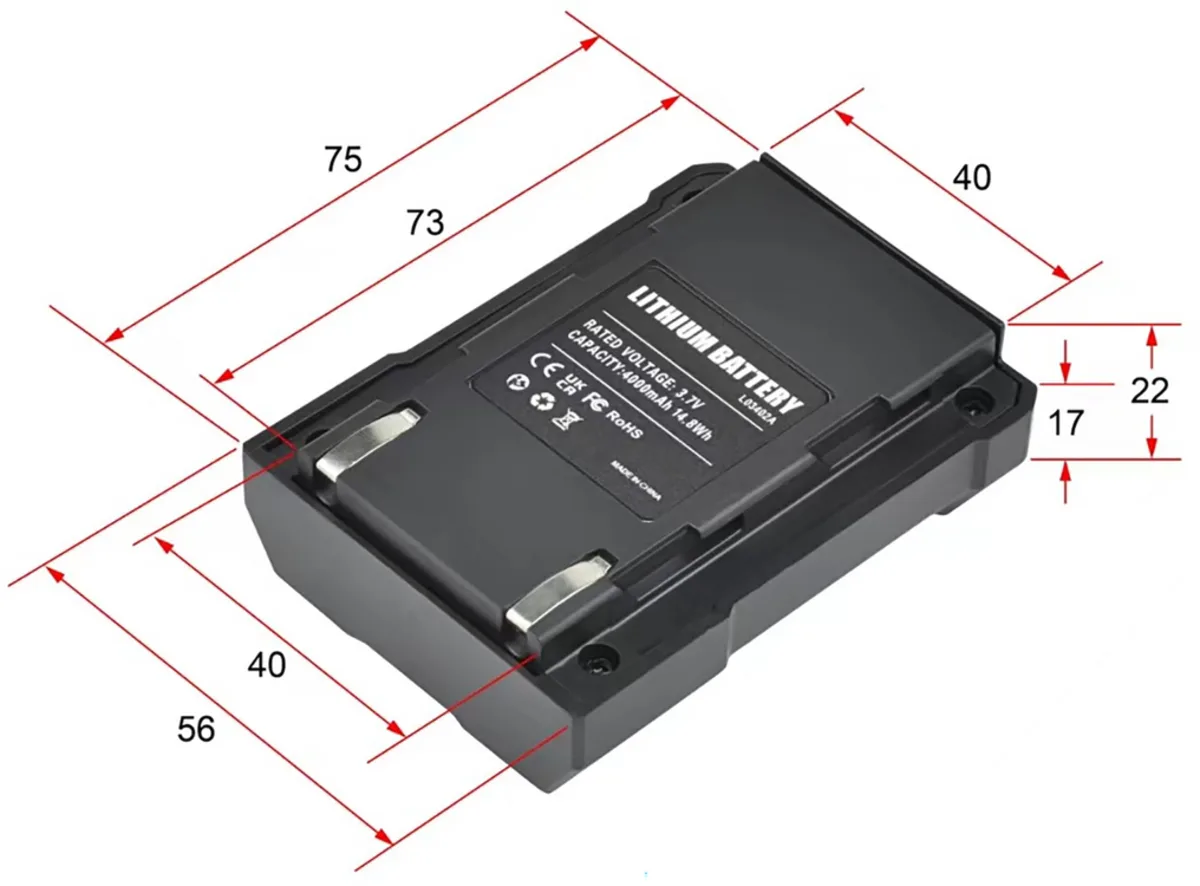 Акумулятор до YT-30419 Li-Ion 3.7 V, ємність- 4 АГод, YATO