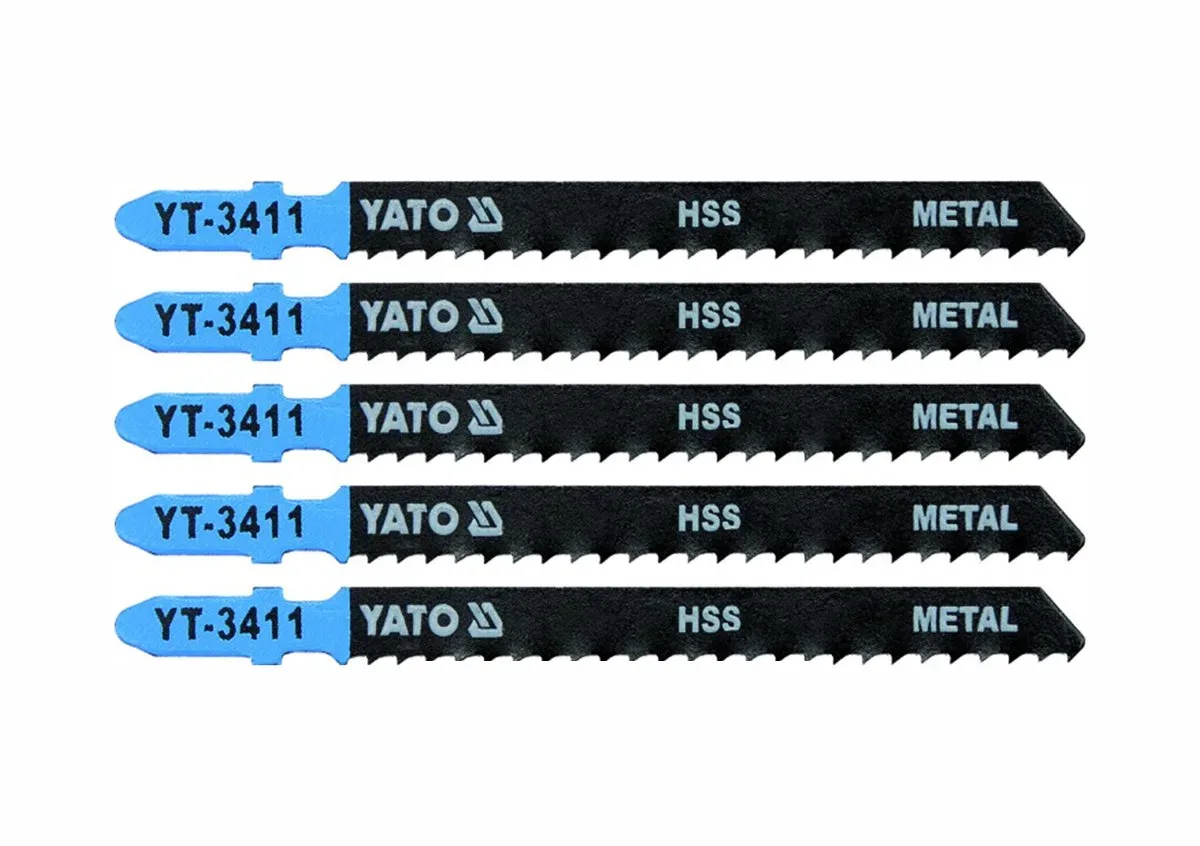 Полотно для електролобзика по металу: 8TPI, L= 100 мм, Уп. 5 Шт., YATO