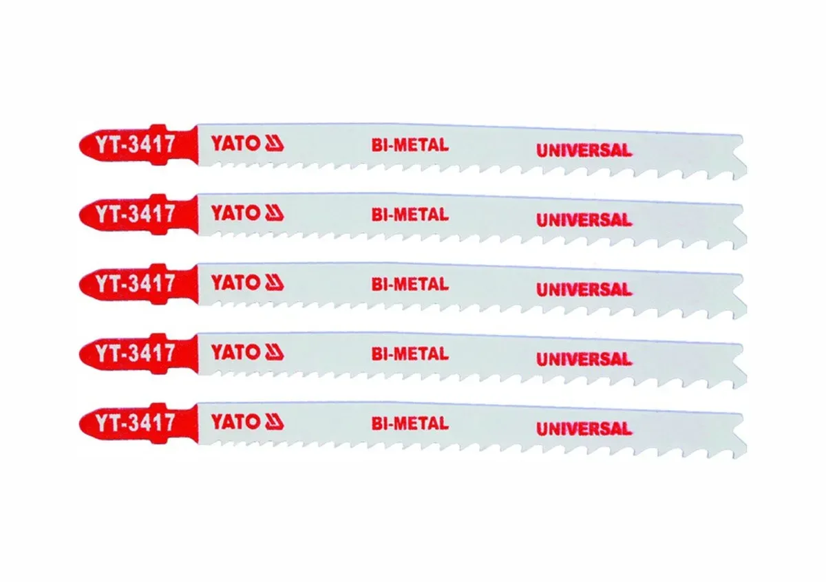 Полотно для електролобзика по металу: 10-5TPI, L= 130 мм, Уп. 5 Шт., YATO