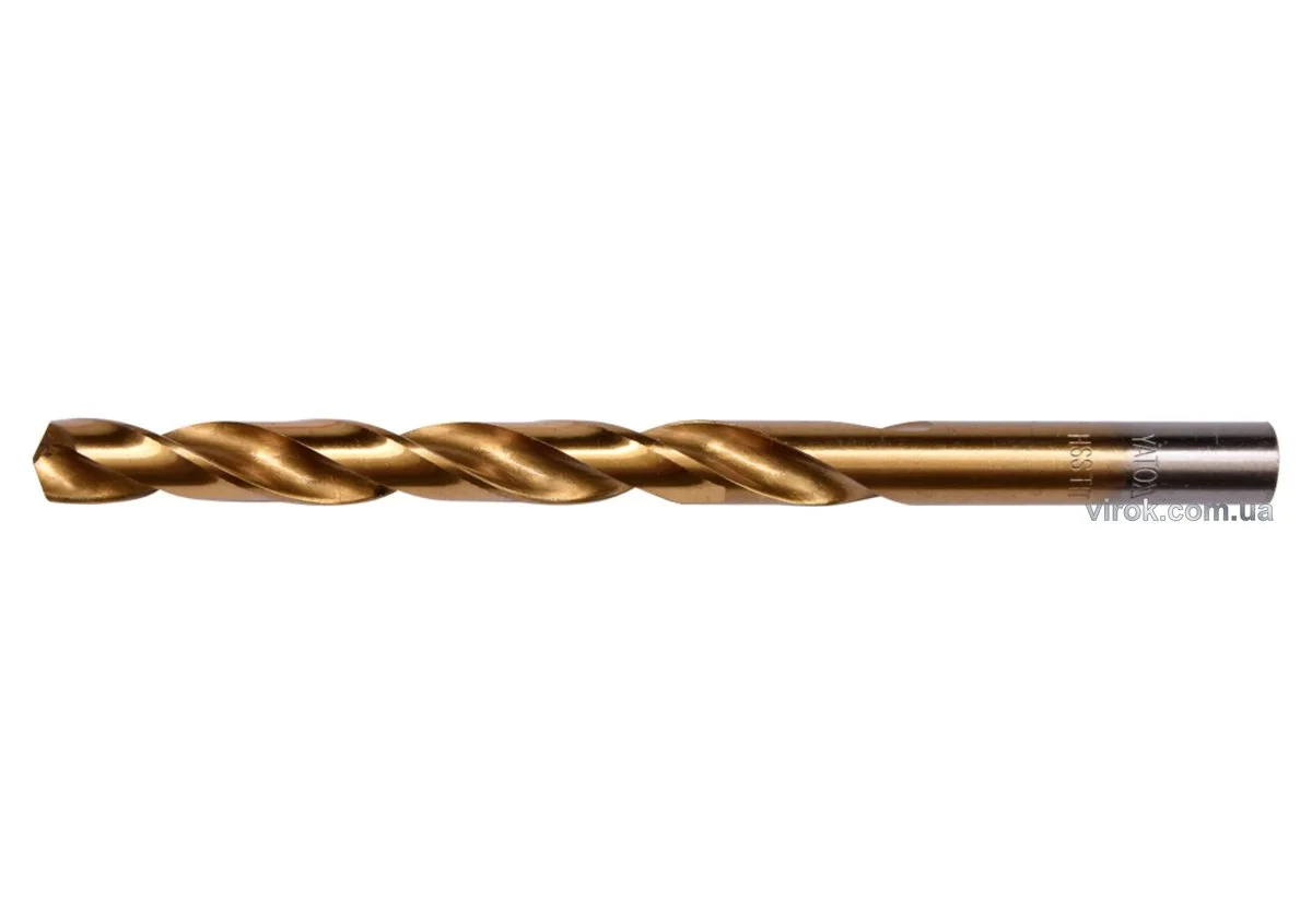 Свердло по металу титанове: HSS-TIN, Ø= 7 мм, l= 109/69 мм, YATO