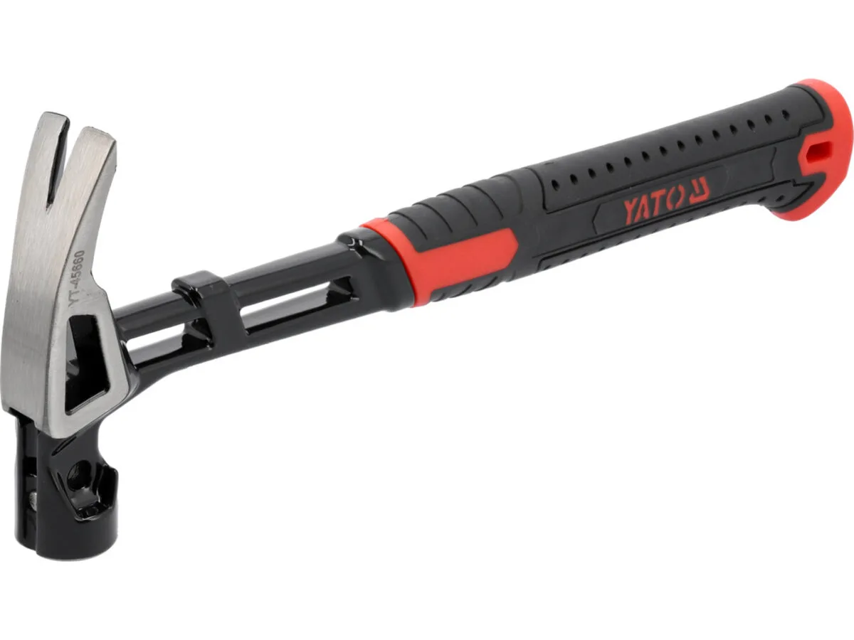 Молоток сталевий m= 450 г, обух- 130×30×30 мм, l= 340 мм з магнітом, YATO