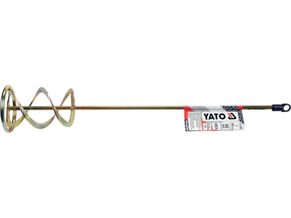Міксер для буд.сумішей оцинкований: Ø=100×600 мм, НЕХ, max 10-20 кг, YATO