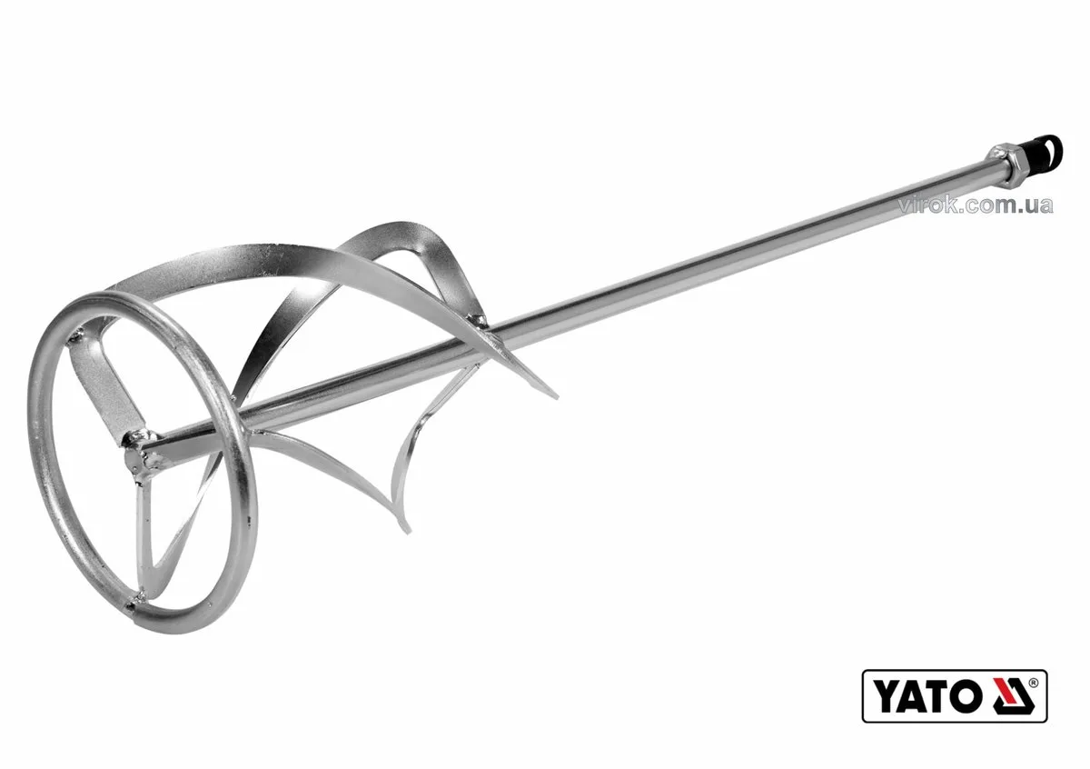 Міксер для буд. сумішей оцинкований: Ø135×600 мм, M14, max 20-30 кг, YATO