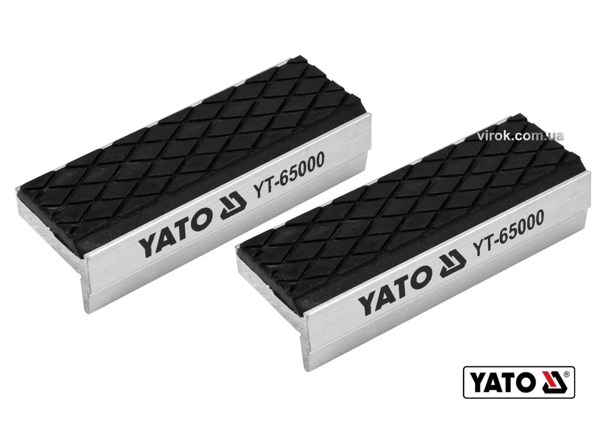 Губки змінні до лещат м'які YATO: алюмінієві з гумою