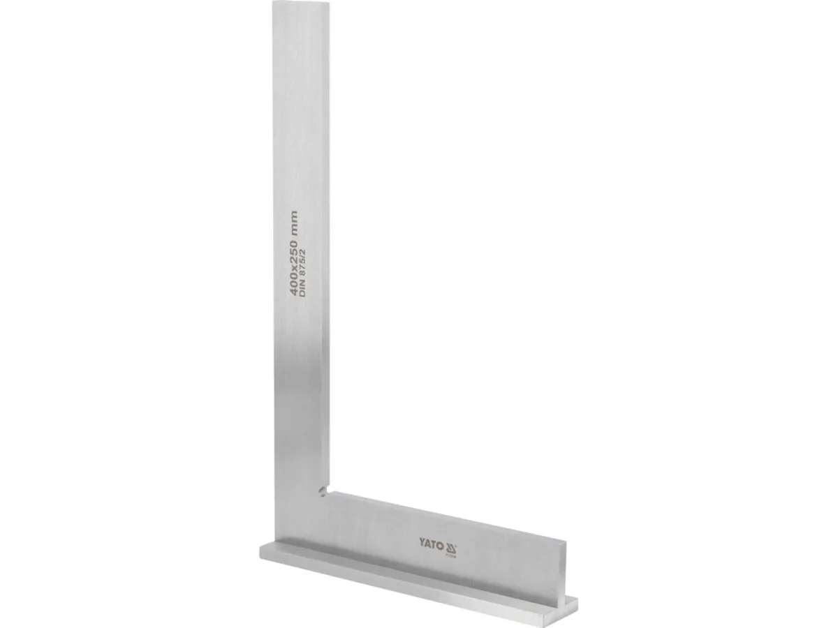 Кутник слюсарний 90° з широкою основою, 400×250 мм, YATO