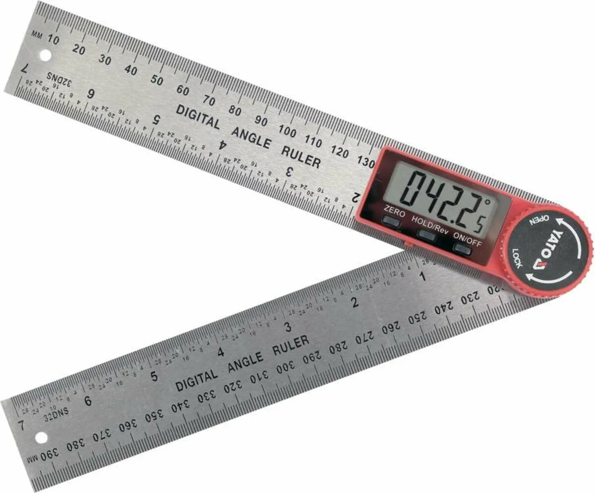 Кутомір електронний YATO. 0-360°. 3V CR2032