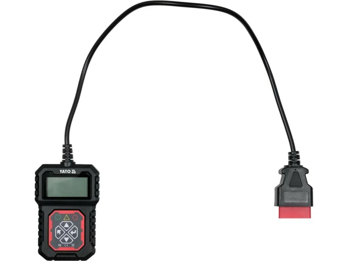 Тестер діагностичний OBD/EOBD автомобіля YATO з LCD-дисплеєм