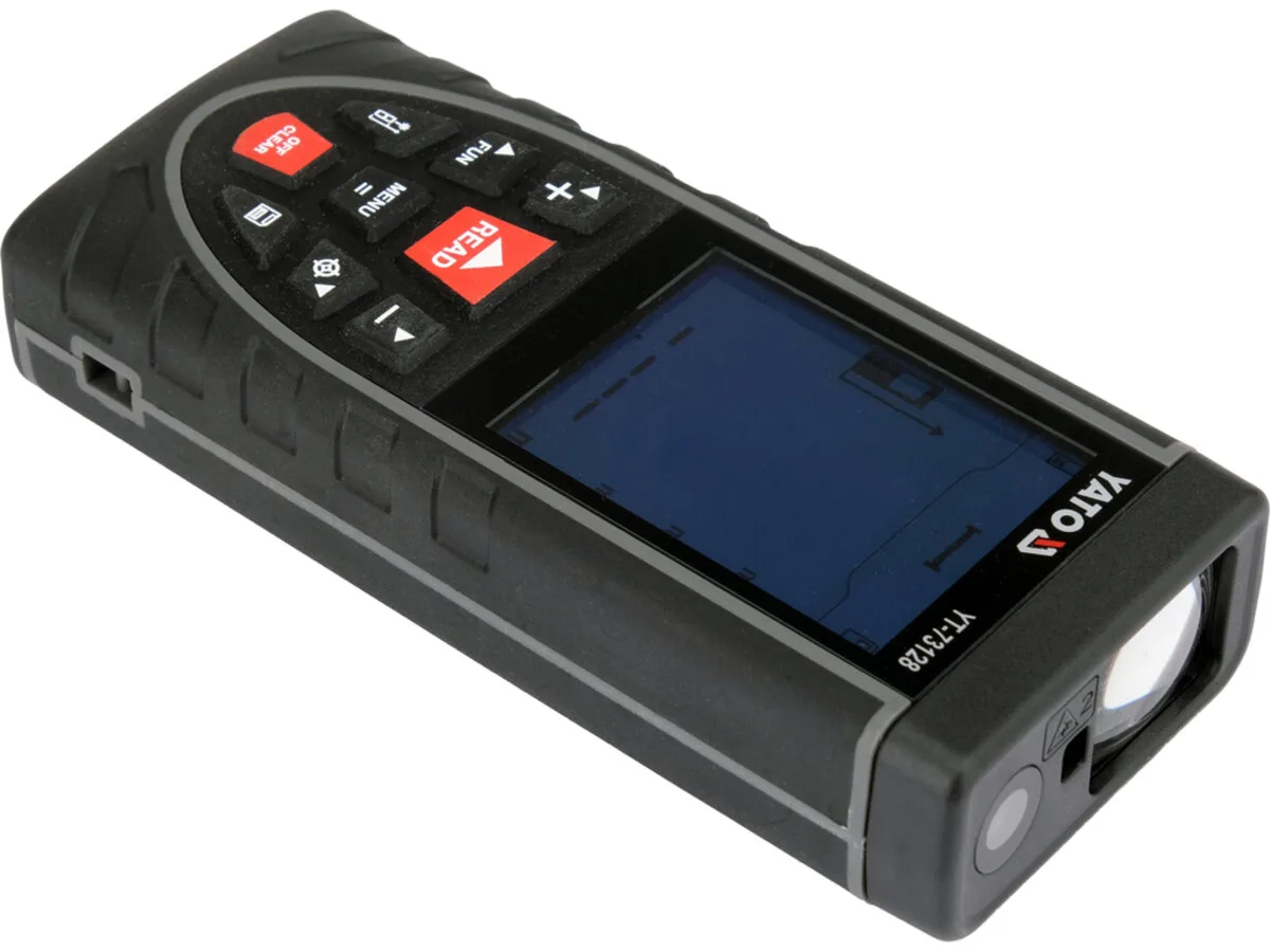 Дальномір лазерний з LCD- дисплеєм дальн- 120 м, похибка ±2 мм, живлен від акумул. 3,7 В 2 АГод, YATO