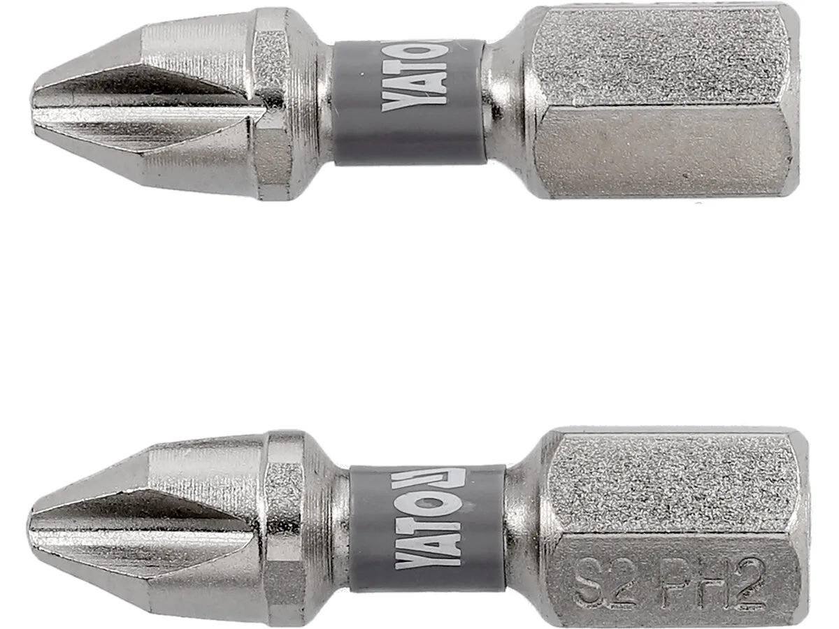 Насадка викруткова YATO PH2×. HEX 1/4", покрита нікелем
