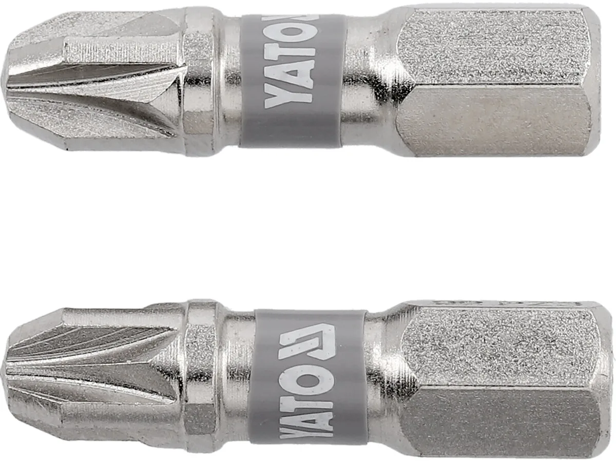 Насадка викруткова YATO PZ3×. HEX 1/4", покрита нікелем