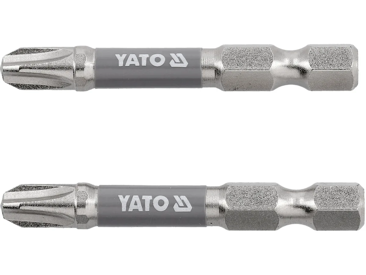 Насадка викруткова PH3×50 мм. HEX 1/4", покрита нікелем, 2 шт., YATO