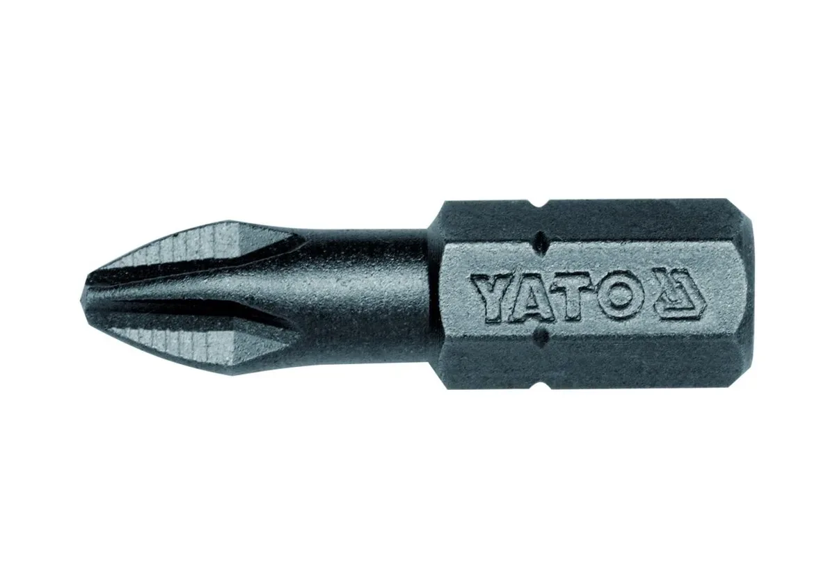 Насадка викруткова: Philips PH2×25 мм. HEX 1/4", AISI S2, пак 50 (Шт/ Уп.), YATO