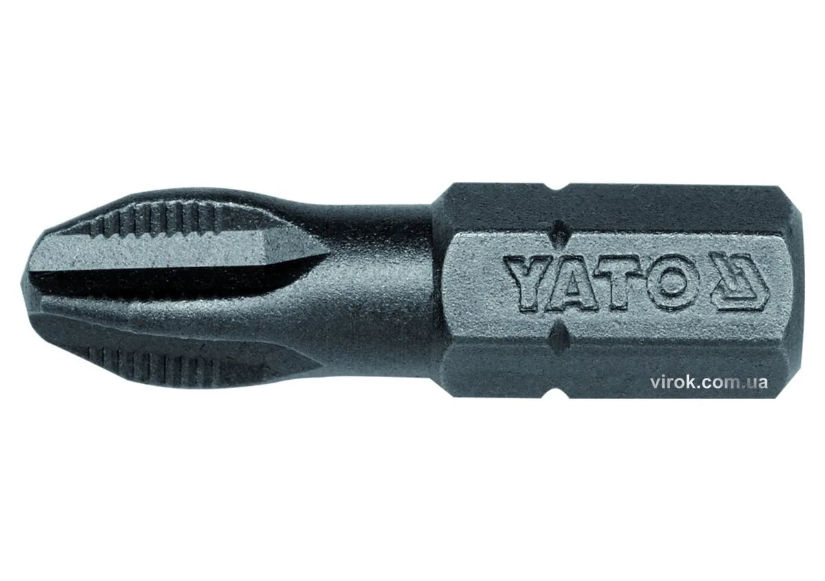 Насадка викруткова: Philips PH3×25 мм. HEX 1/4". 50 (Уп/Шт.), YATO