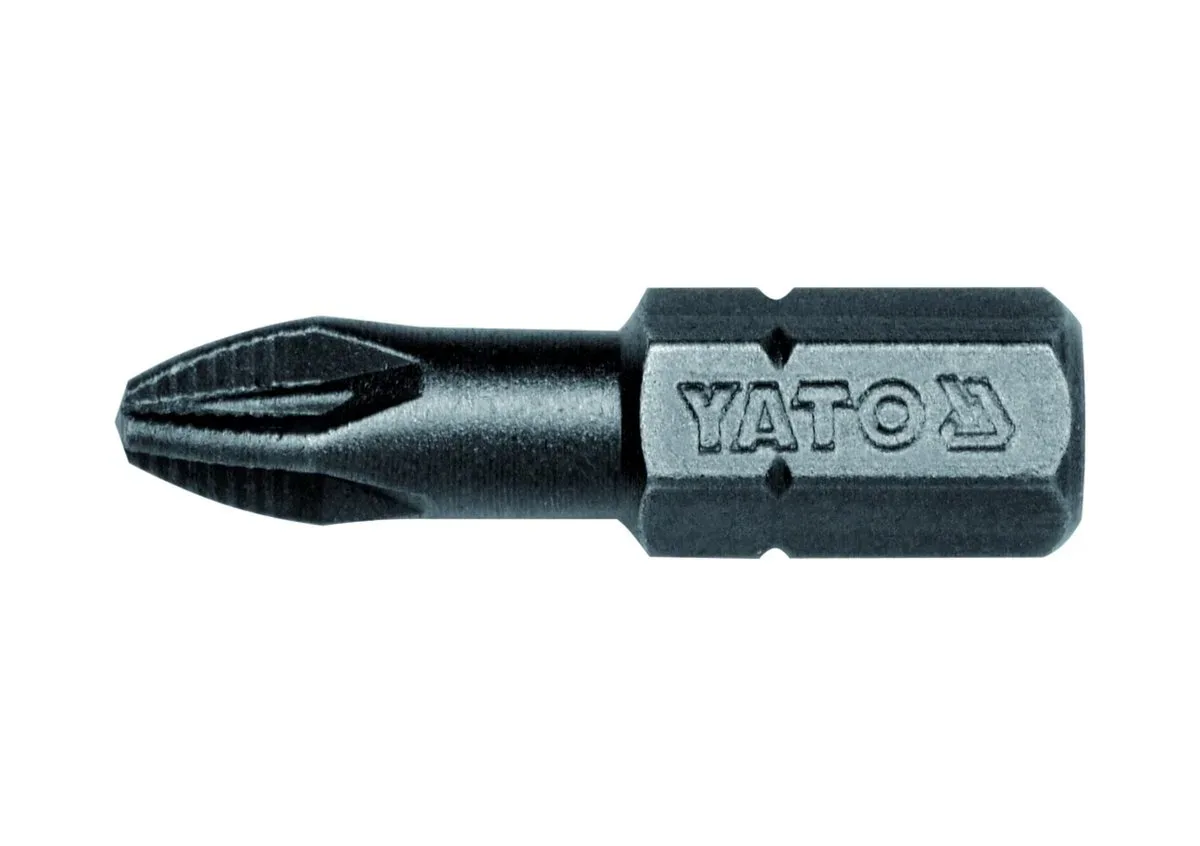 Насадка викруткова: "Pozidriv" PZ2×25 мм. HEX 1/4". 50 (Уп/Шт.), YATO