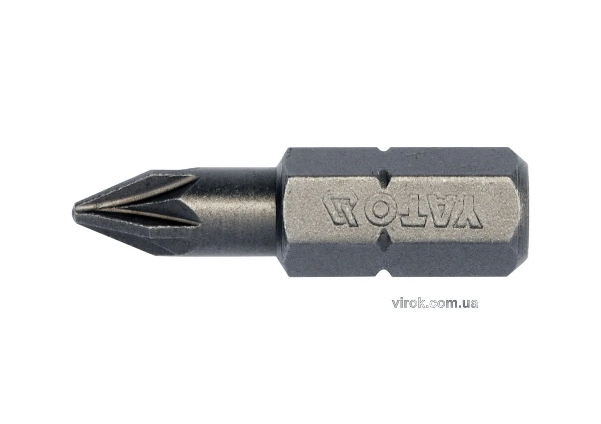 Насадка викруткова YATO: "Pozidriv" PZ1×. HEX 1/4". 10 (Уп/Шт