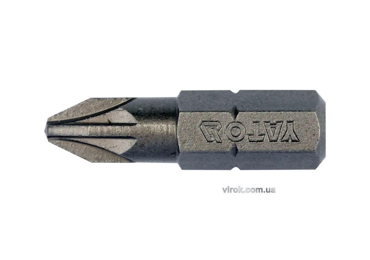 Насадка викруткова YATO: "Pozidriv" PZ2×. HEX 1/4". 10 (Уп/Шт