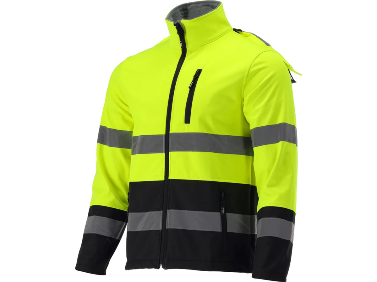 Куртка SOFTSHELL світловідбивна розм 2XL; 3 кишені ріст- 184-188 см 100%- поліест, YATO