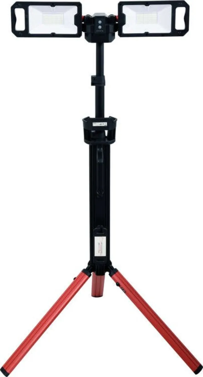 Прожектори 2 шт. 2828 SMD-діодні: акумул. 7.4 В, 500-5000 Lm, на штативі h= 95-140 см, YATO