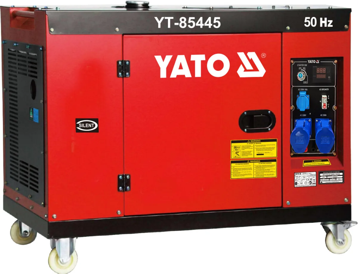 Генератор струму дизельний 7.5 кВт, U= 220 В, YATO